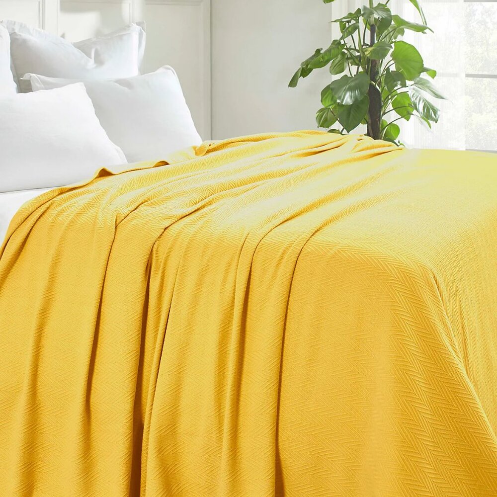 Chevron All Season 100% Cotton Blanket, King